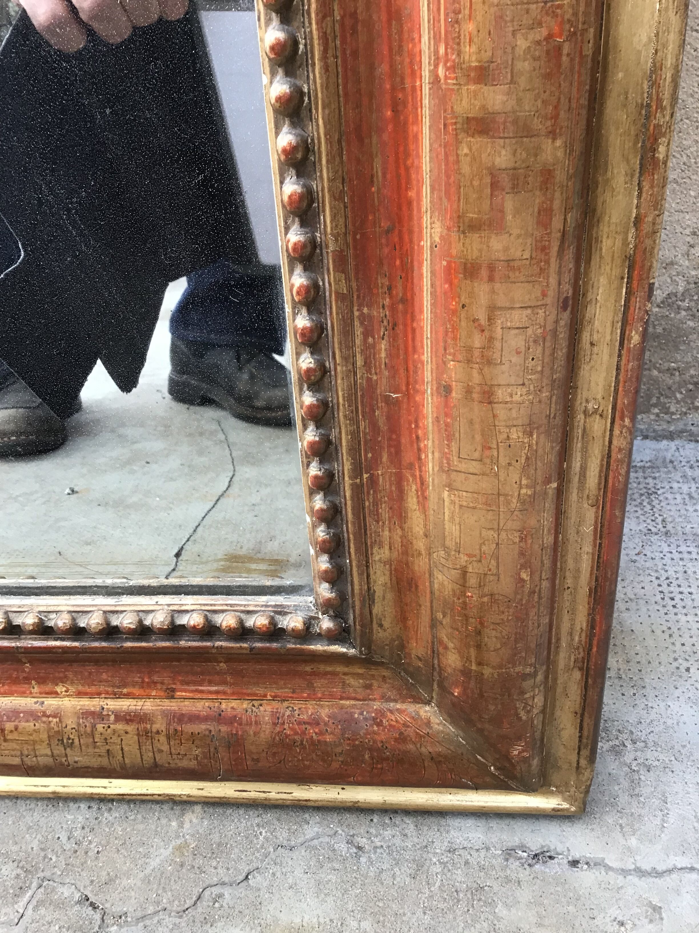 Mirror Louis Philippe gilded 127x 95