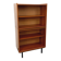 Vintage wooden bookshelf in teak style from the 1960s.