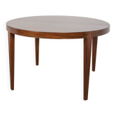 Table à manger ronde en palissandre du milieu du siècle par Severin Hansen pour Haslev Furnit