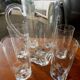 Very chic service including a pitcher and 6 tall glasses for orangeade