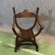 Fauteuil Dagobert en noyer  années 50