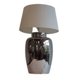 Large vintage lamp Faiencerie de Charolles