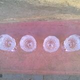 Six verres en cristal