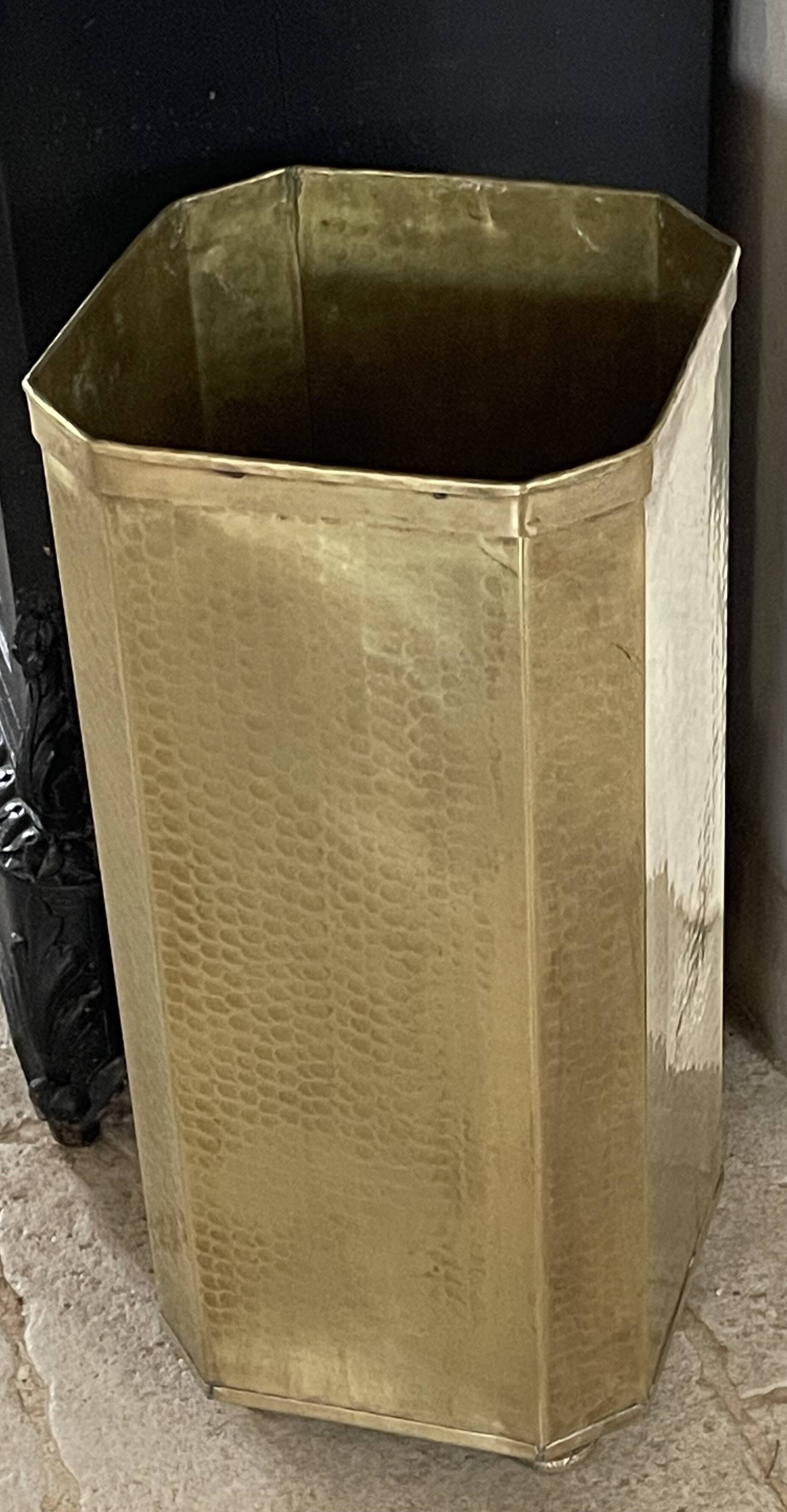 Vintage brass Italian umbrella stand