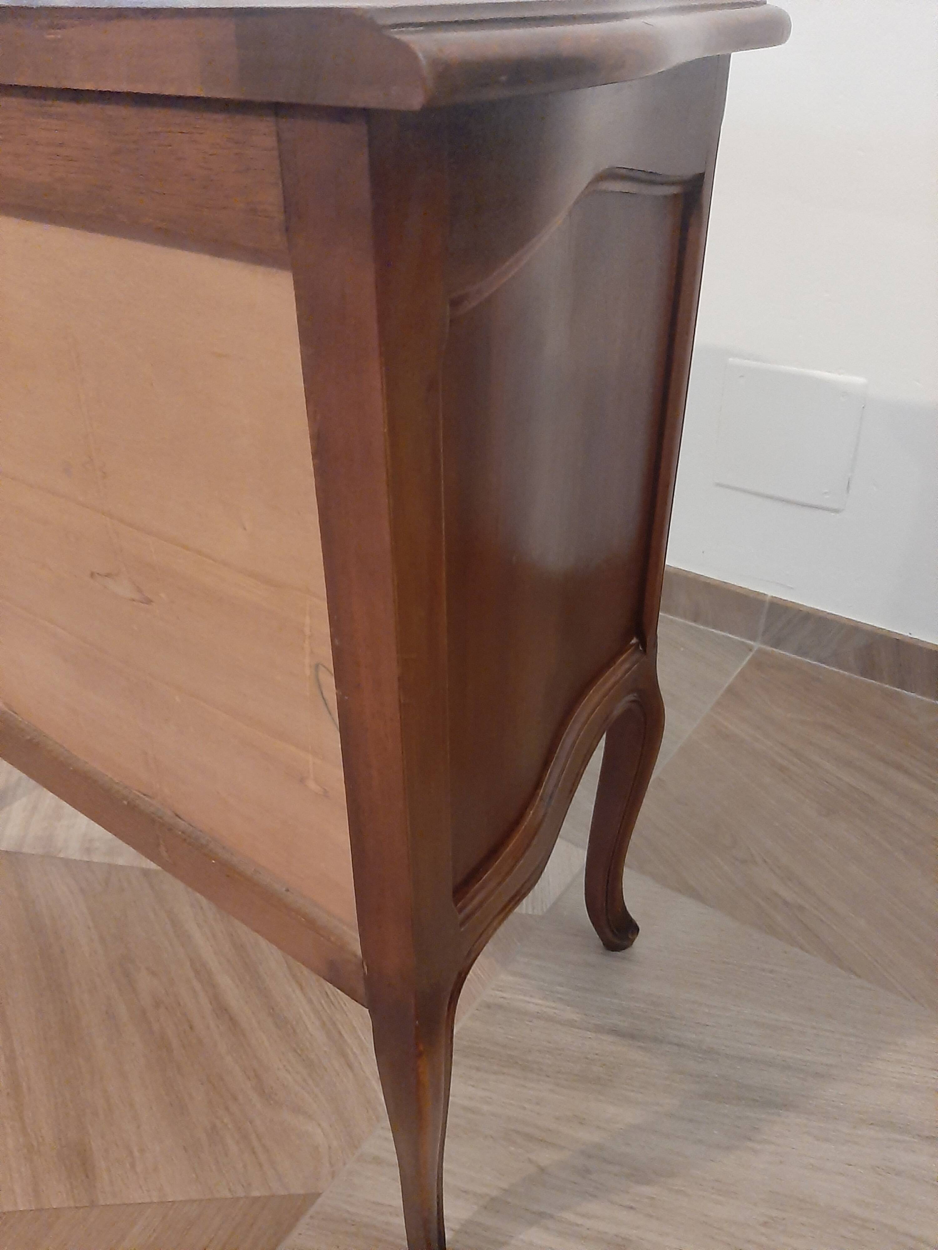 Louis XV style chest of drawers - 2 drawers - Curved feet - 1980s