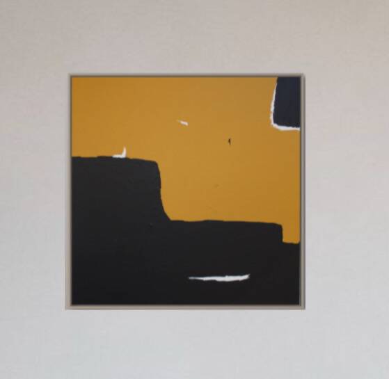 Contemporary abstract painting "Halo" square