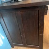 1940s accounting desk in oak and dark oak veneer