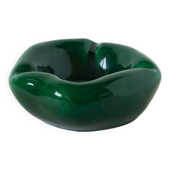 large ceramic empty pocket, green, 1970