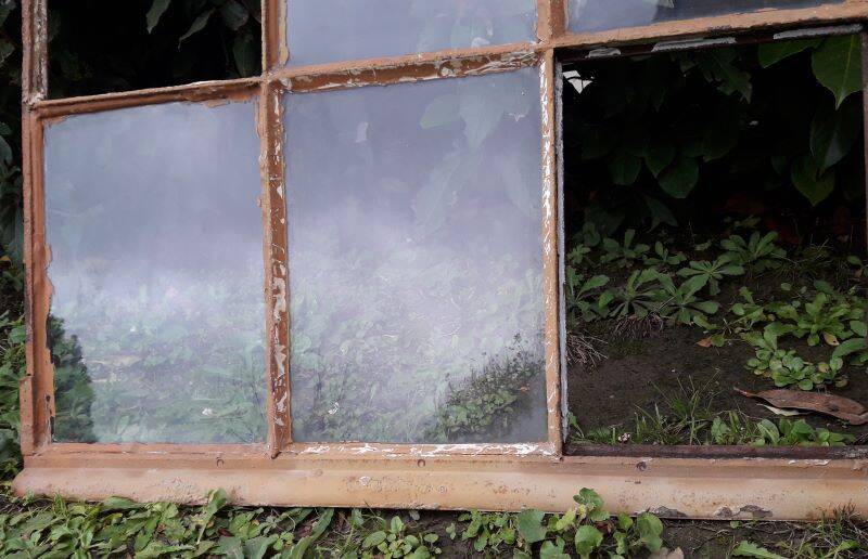 Industrial arched metal windows L73xH110 19th century glass roof