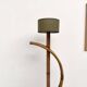 Lampadaire sculptural en rotin cintré