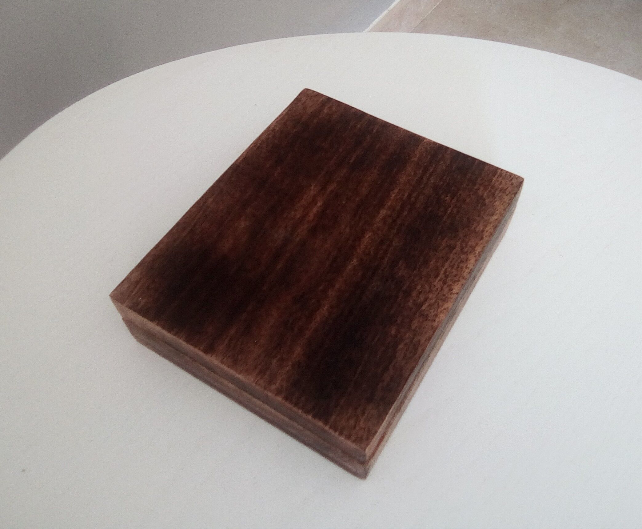 Vintage glass wooden box