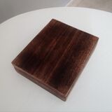 Vintage glass wooden box