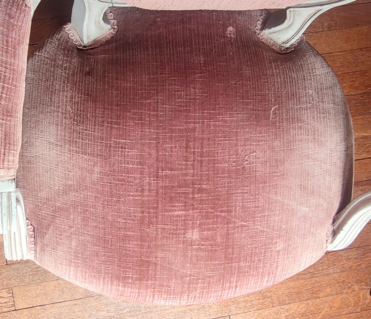 Pair of Louis XVI style medallion armchairs