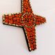 Vintage ceramic mosaic cross