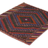 Anatolian handmade kilim rug 116 cm x 105 cm
