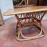Square rattan coffee table