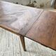Table de ferme XIXème chêne 270cm avec allonges
