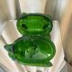 Candy box, sugar bowl, mahout on its elephant, portieux green