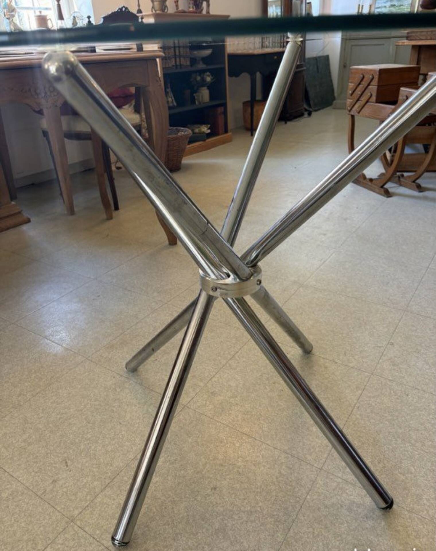 Table en verre 70’s