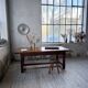 Rustic farmhouse table, solid oak, 2m