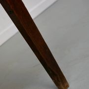 Table à manger en chêne de ferme rustique française du début du 20e siècle