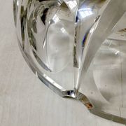 Large Saint Louis crystal pocket emptier or ashtray, ambassador model