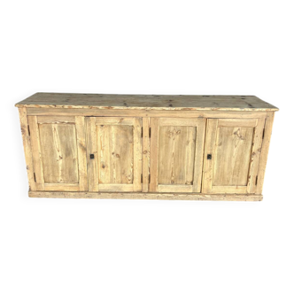 Ancien buffet d’épicerie  bois brut