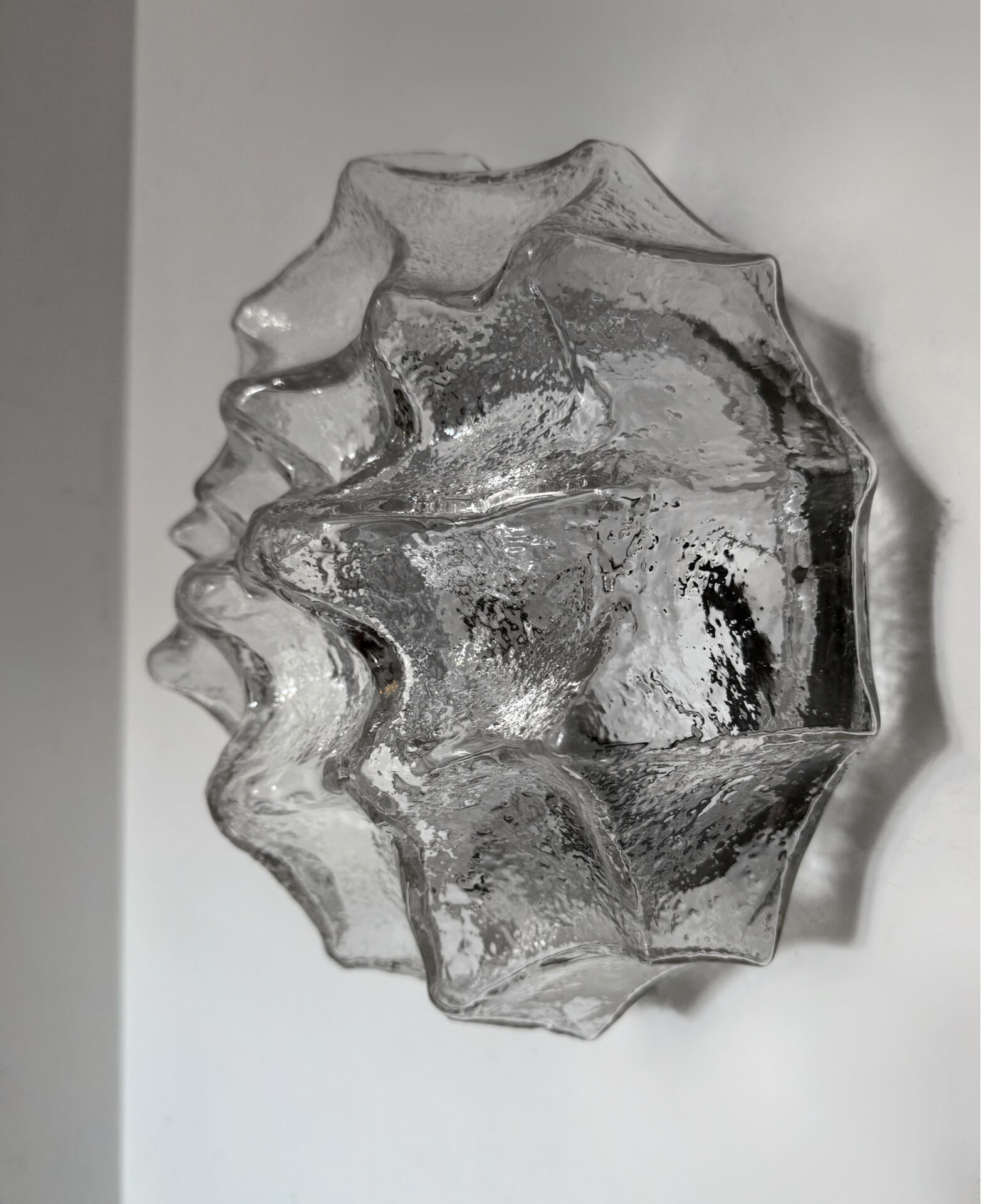 Applique verre à pointes style Carlo Nason années 60
