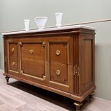 Large louis xvi style mahogany commode