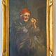 Old painting, the seamstress, signed L Cambedouzou and dated 1904