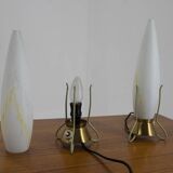 Ensemble de deux lampes de table Rockets du milieu du siècle, années 1960