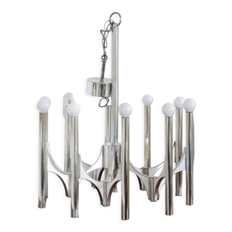 Lustre chandelier chrome design Sciolari