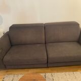 Dark gray sofa 3 places Boconcept electric