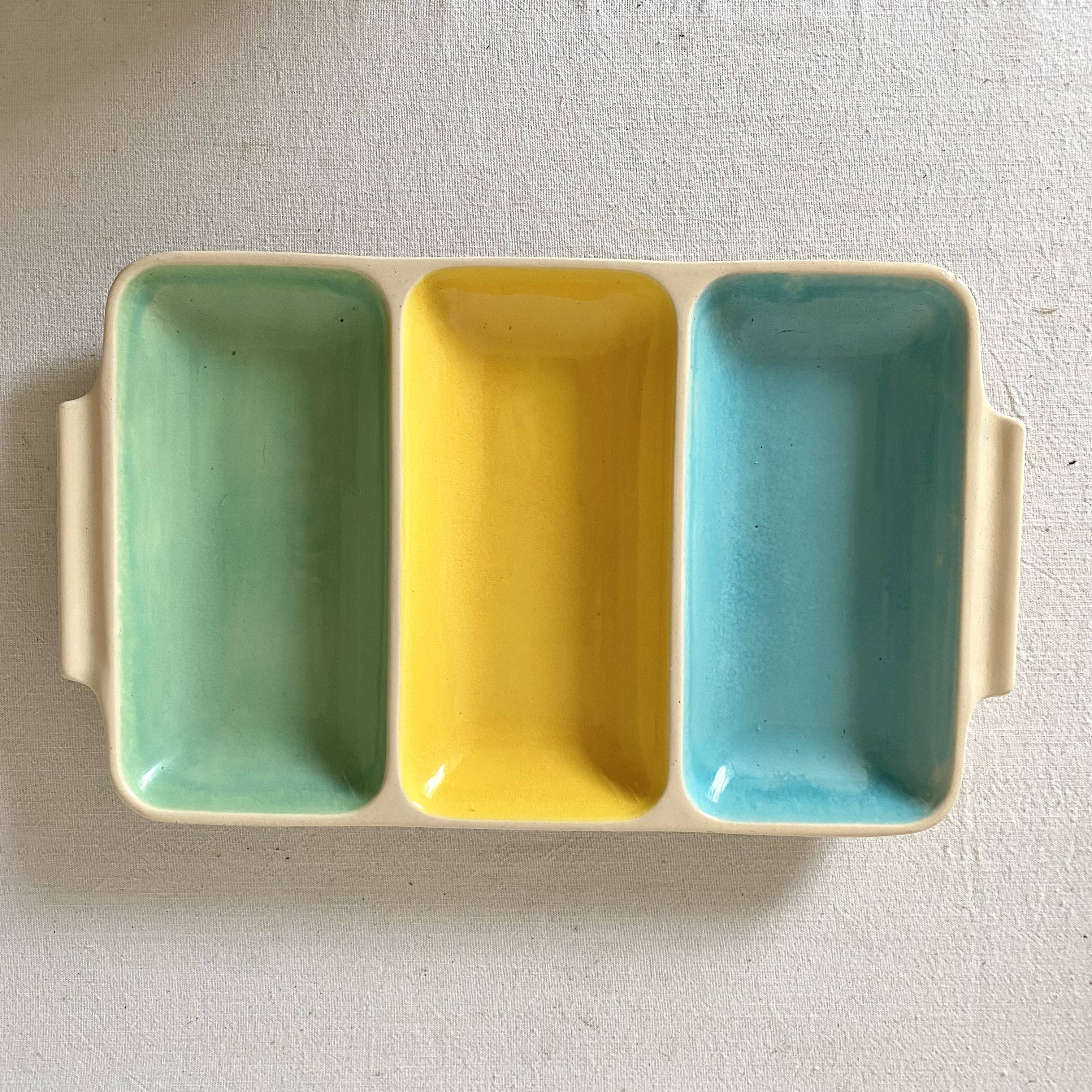 Serving dish for raw vegetables or aperitif, 50s-60s