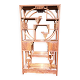 Bibliothèque chinoise Collectible Décorative en bois exotique