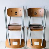 Vintage School Chairs, set of 4