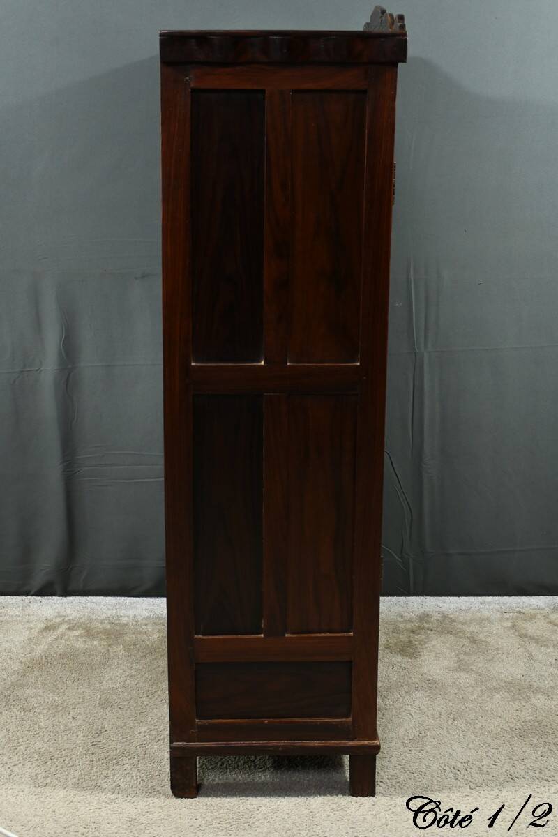 Pondicherry Spice Cabinet, in Teak and Rosewood – 1900
