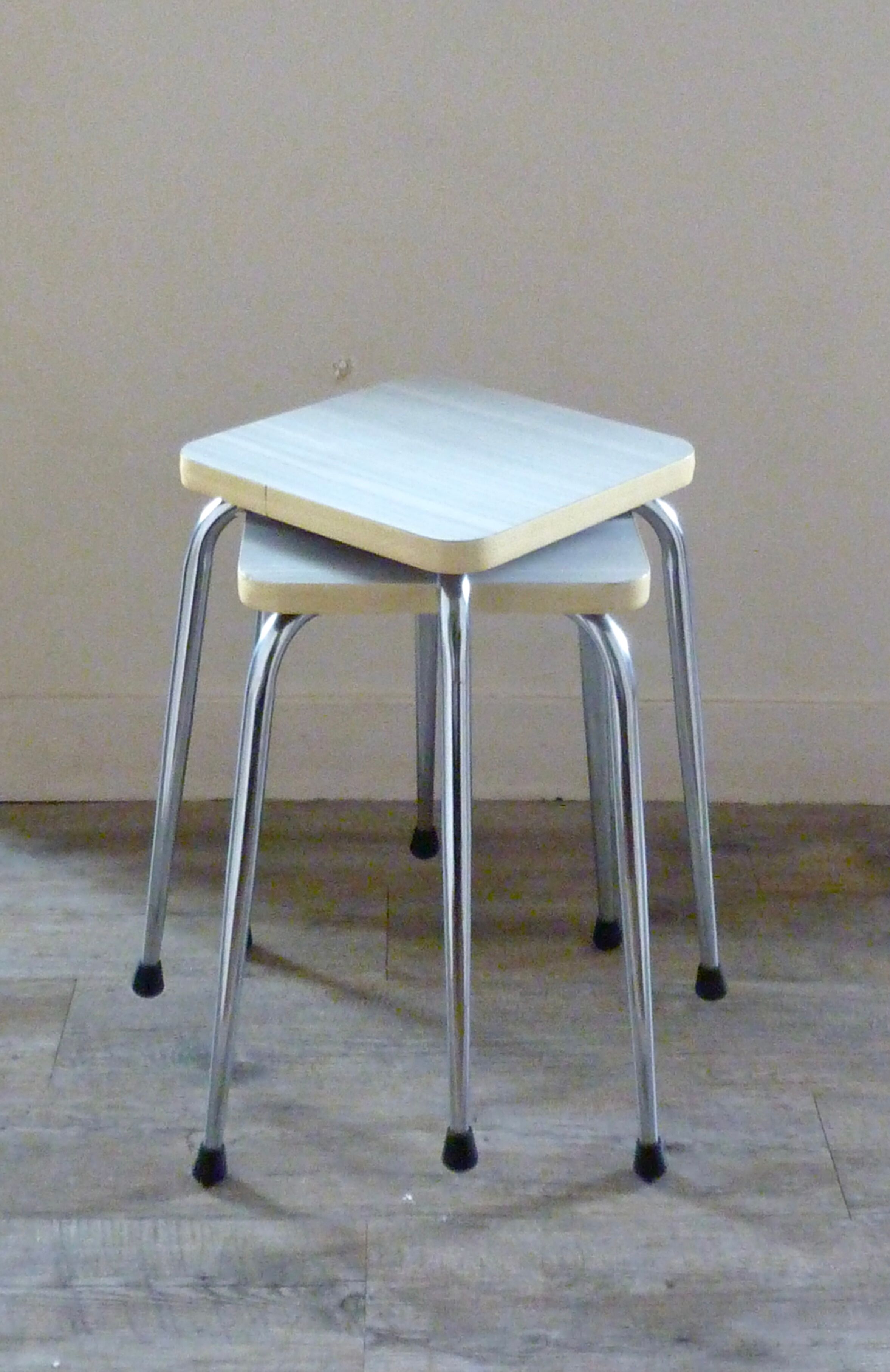 Pair of 60s formica stools