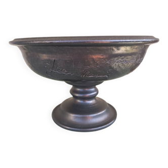 Bowl signed Jean Marais – Vallauris – large piece of ceramic art