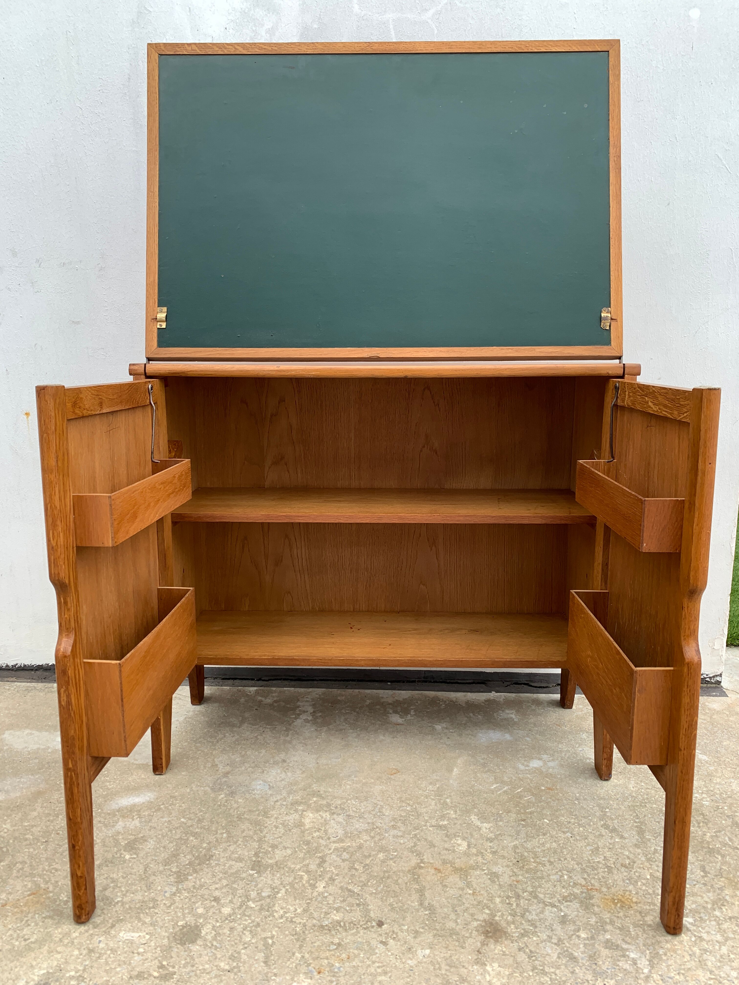 Wooden office or secretary Raclem, 1950