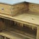 Industrial bar in solid wood