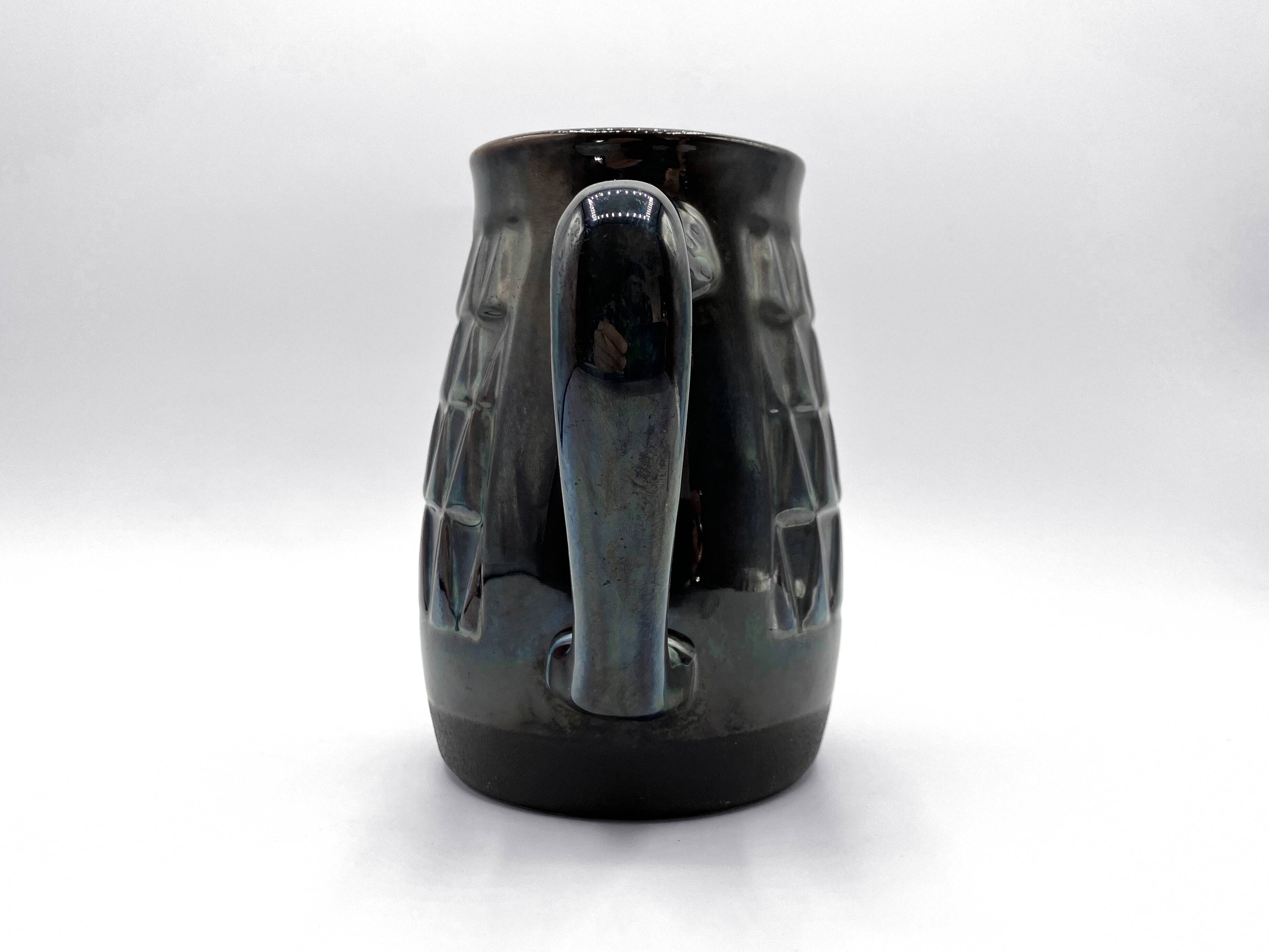 Stoneware mug/cup • Søholm • Blue series by Einar Johansen • Denmark 60s