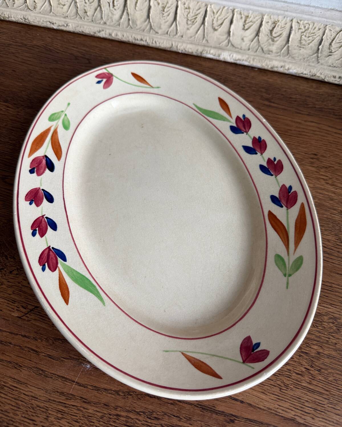 Gien Jeannine ironstone oval dish