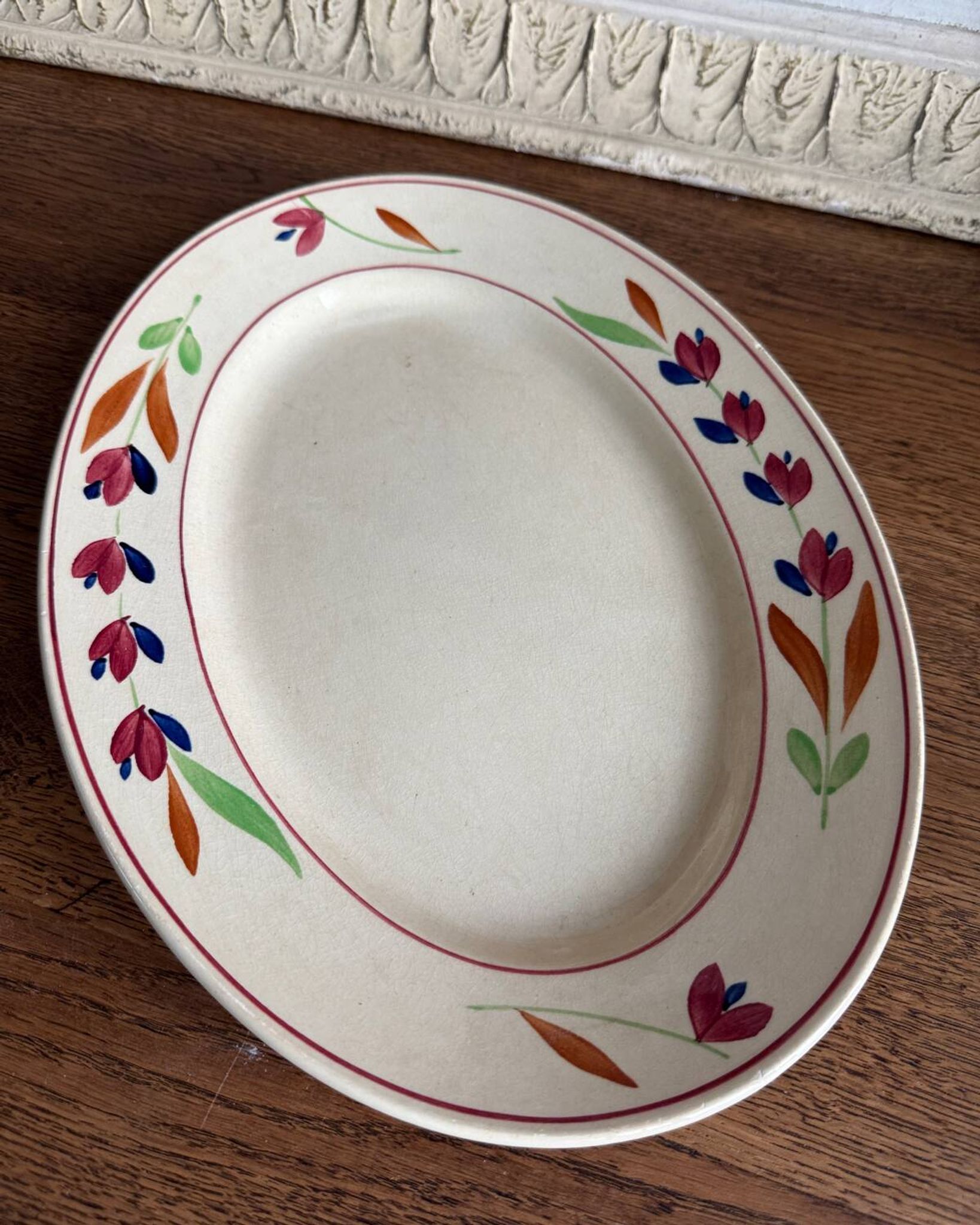 Gien Jeannine ironstone oval dish