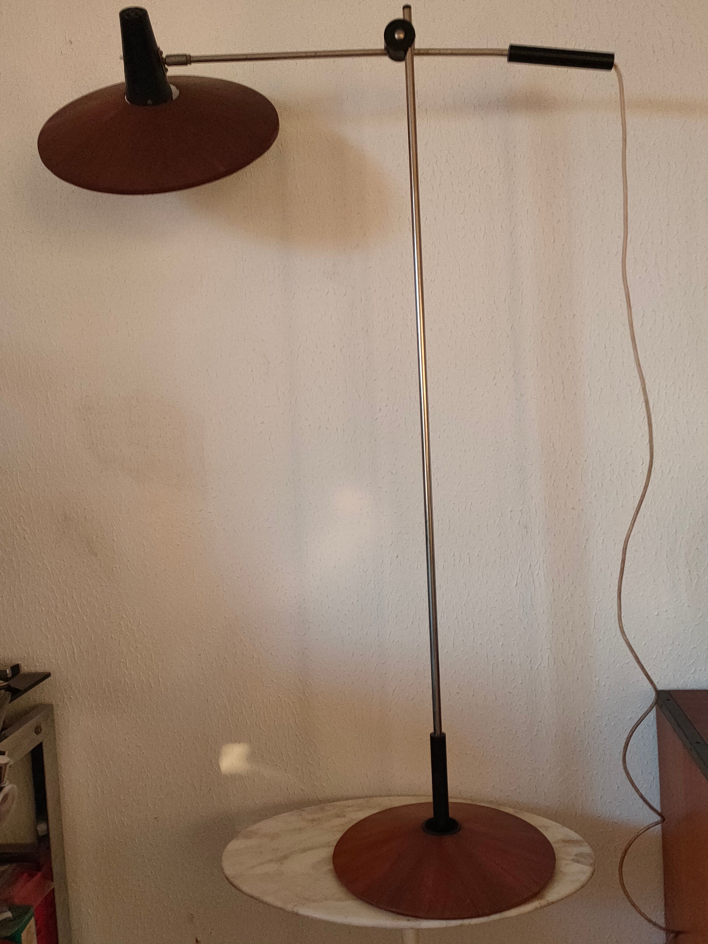 Mid-century pendulum floor lamp