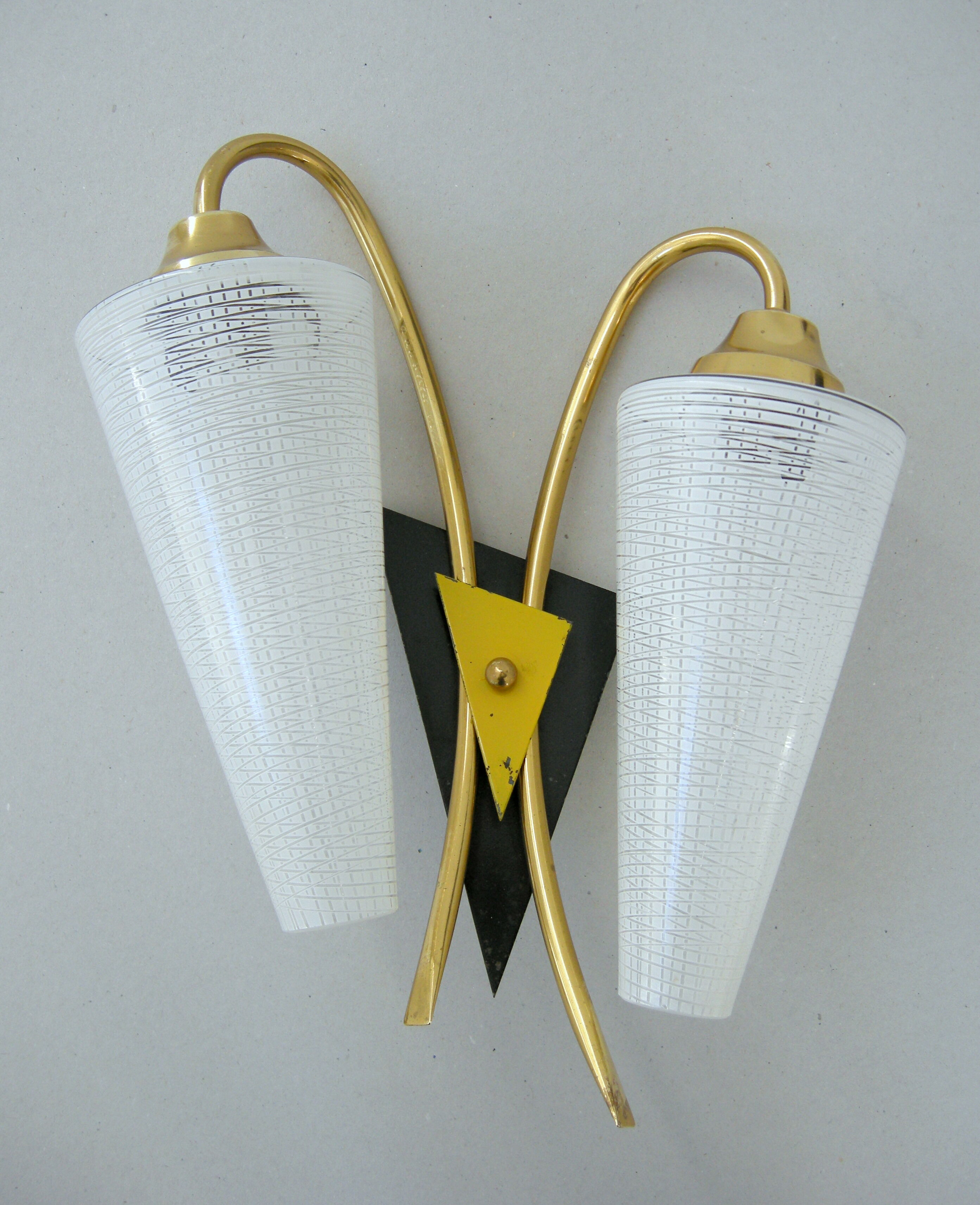 Pair of vintage wall lamps 1950