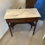 Antique secretary desk with marble top
