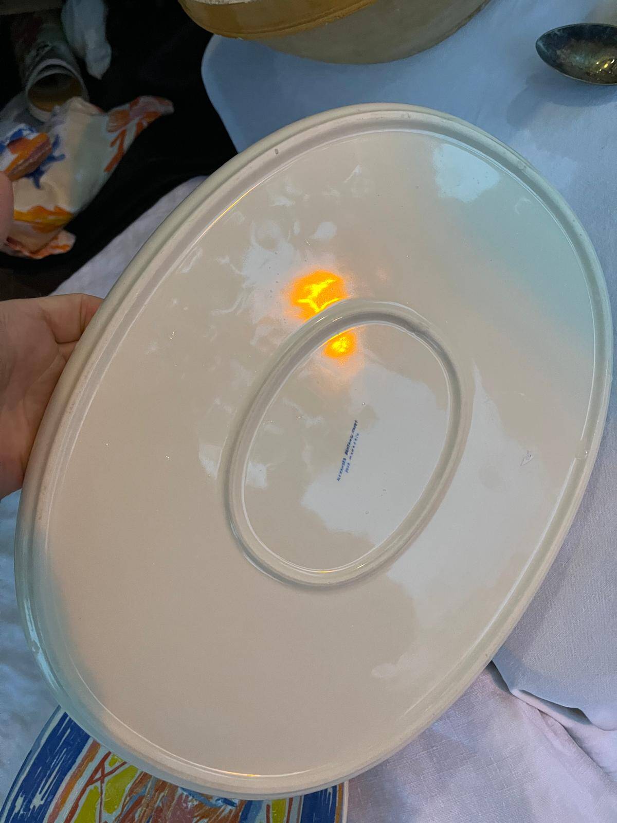 Large lobster motif dish, 37cm - alexandre benjamin navet