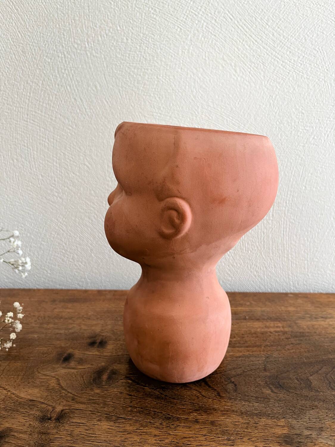 Child face head pot cover