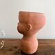 Cache pot tête visage enfant